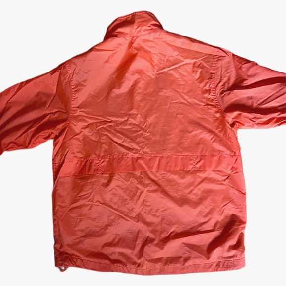 NIKE VINTAGE VIBE WINDBREAKER ORANGE NYLON EMBROIDERED LOGO STREETWEAR UNISEX - Picture 4 of 10